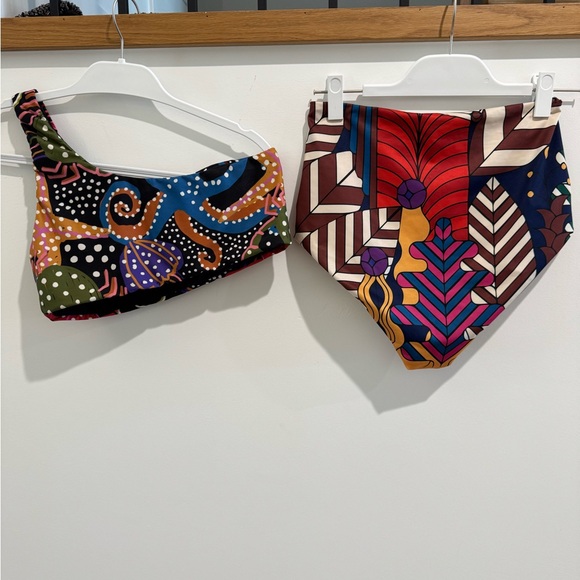 Farm Rio One-Shoulder Bikini Set Anthropologie - Picture 4 of 9